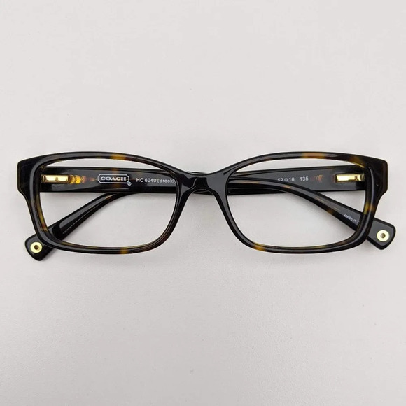 🕶️Coach HC6040 Brooklyn 5001 Eyeglasses 52/16 135 /ALE557🕶️​ - Picture 1 of 6